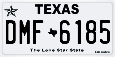 TX license plate DMF6185
