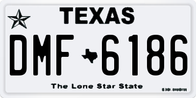 TX license plate DMF6186