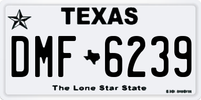 TX license plate DMF6239