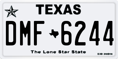 TX license plate DMF6244