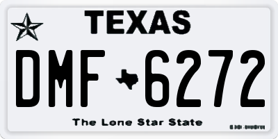 TX license plate DMF6272