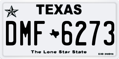 TX license plate DMF6273