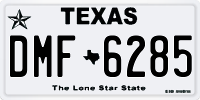 TX license plate DMF6285