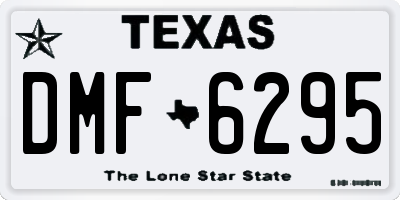 TX license plate DMF6295