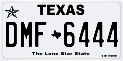 TX license plate DMF6444