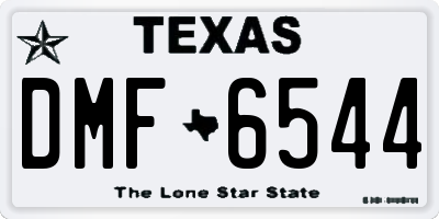 TX license plate DMF6544