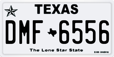 TX license plate DMF6556