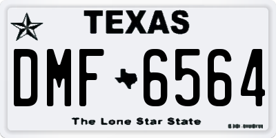 TX license plate DMF6564