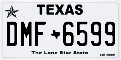 TX license plate DMF6599