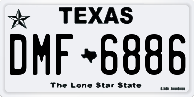 TX license plate DMF6886