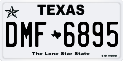 TX license plate DMF6895