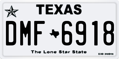 TX license plate DMF6918