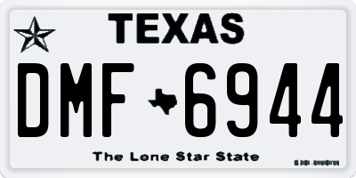 TX license plate DMF6944