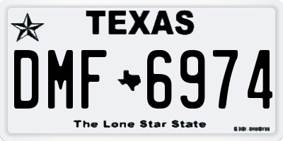 TX license plate DMF6974