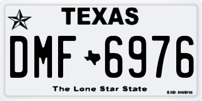 TX license plate DMF6976