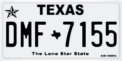 TX license plate DMF7155