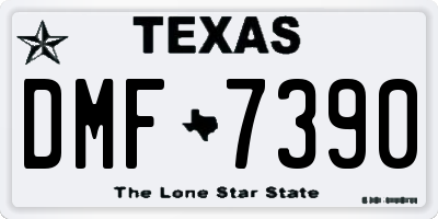 TX license plate DMF7390