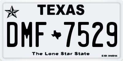 TX license plate DMF7529