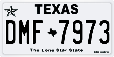 TX license plate DMF7973