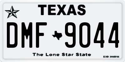 TX license plate DMF9044