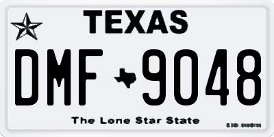 TX license plate DMF9048