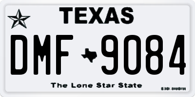 TX license plate DMF9084