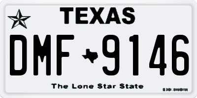 TX license plate DMF9146