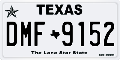 TX license plate DMF9152