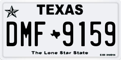 TX license plate DMF9159