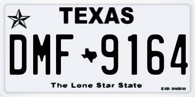 TX license plate DMF9164