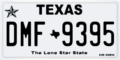 TX license plate DMF9395