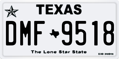 TX license plate DMF9518