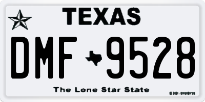 TX license plate DMF9528