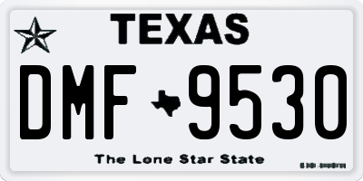 TX license plate DMF9530