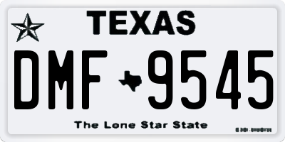 TX license plate DMF9545