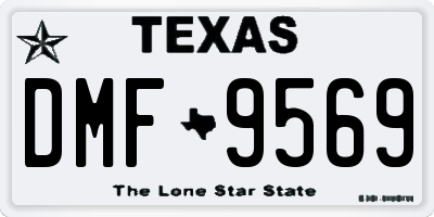TX license plate DMF9569