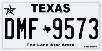 TX license plate DMF9573