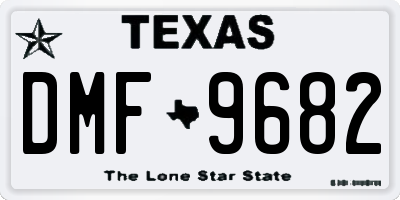TX license plate DMF9682