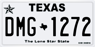 TX license plate DMG1272