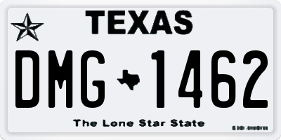 TX license plate DMG1462