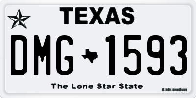 TX license plate DMG1593