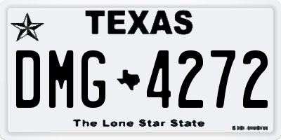 TX license plate DMG4272