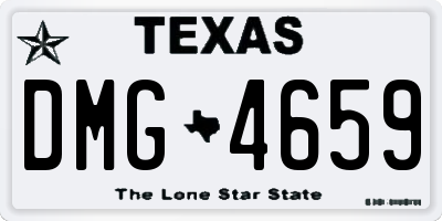 TX license plate DMG4659