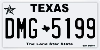 TX license plate DMG5199