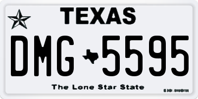 TX license plate DMG5595