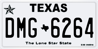 TX license plate DMG6264