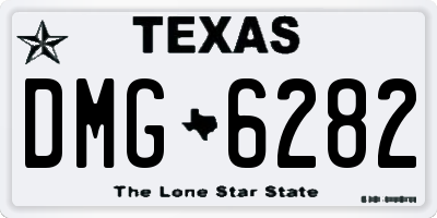 TX license plate DMG6282