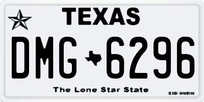 TX license plate DMG6296