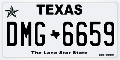 TX license plate DMG6659