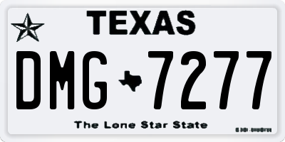 TX license plate DMG7277